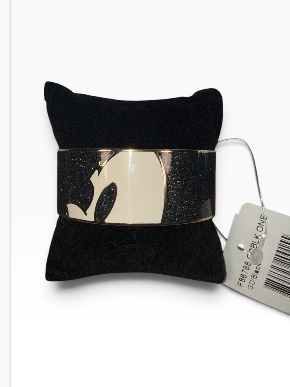 COACH Collectable Edition Mikey profile Glitter Logo Cuff Bracelet